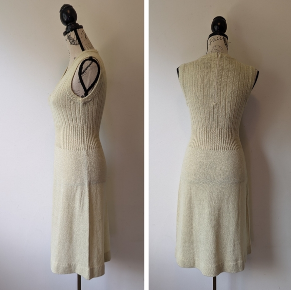 Vintage Cream Midi Dress - Picture 5 of 6